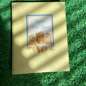 Vintage baby memory book